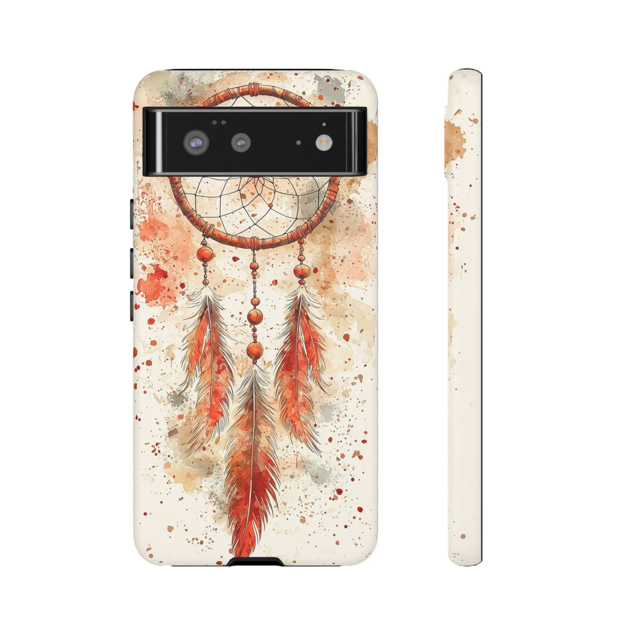 Dreamcatcher Tough Google Pixel Case | Watercolour Feather