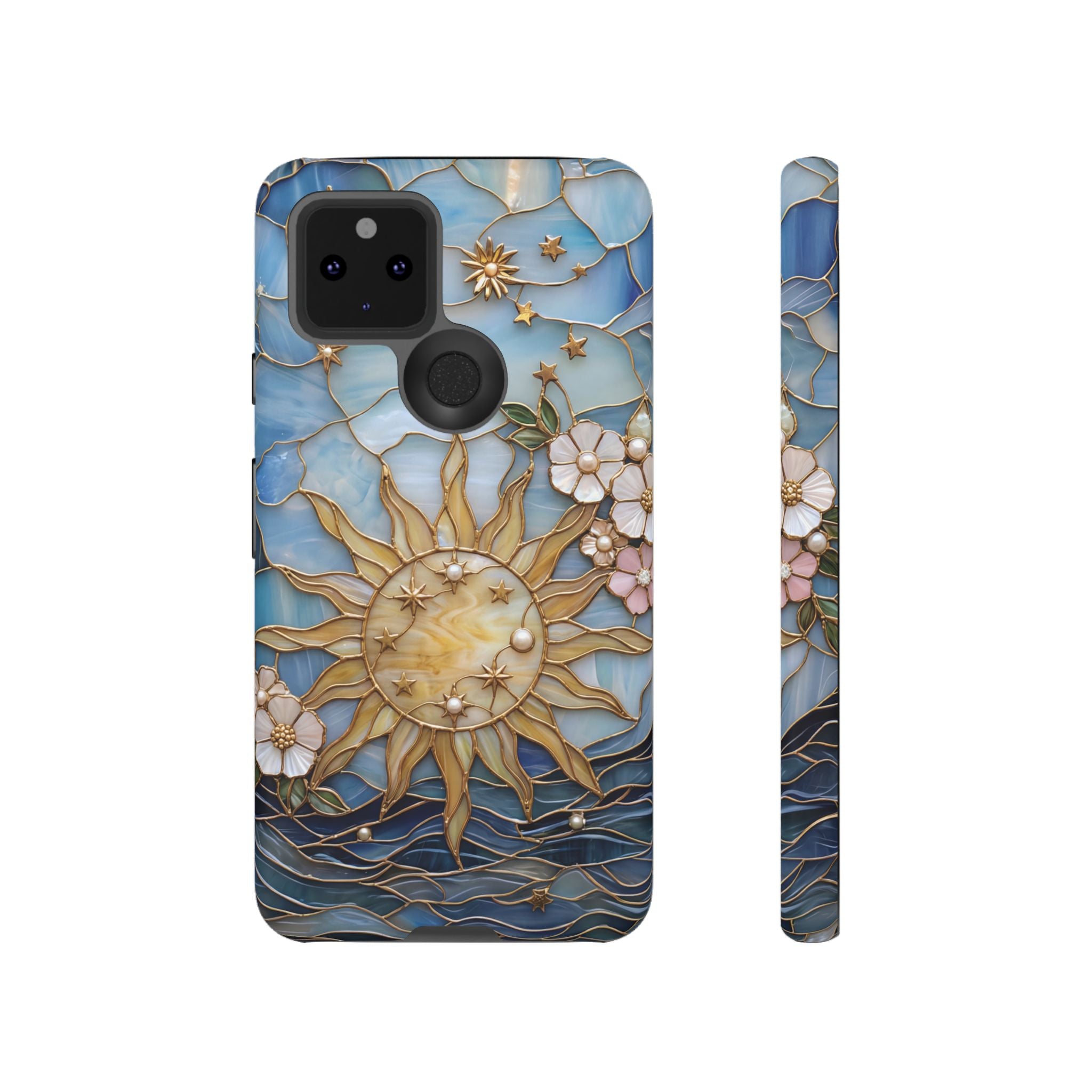 Stained Glass Floral Sun & Sea Tough Google Pixel Case