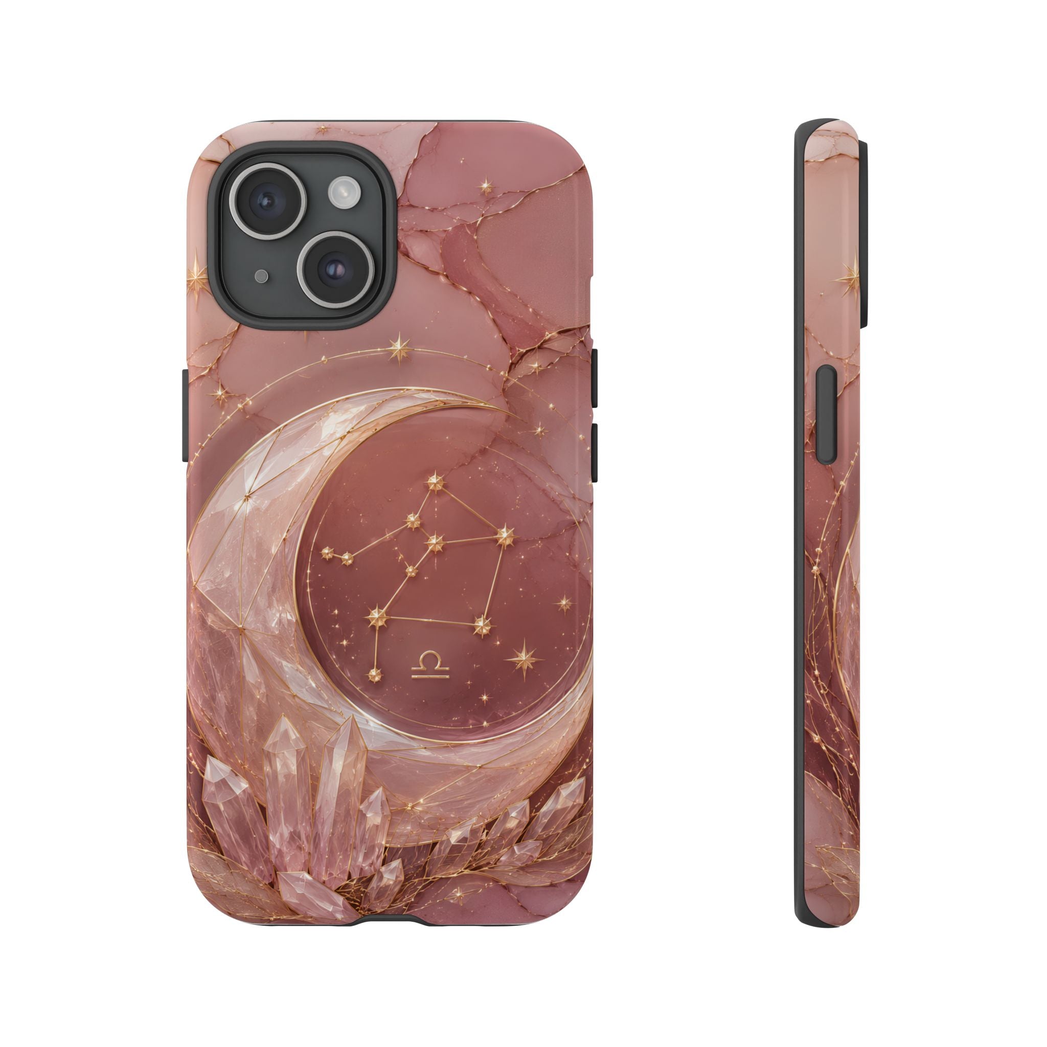 Libra Zodiac iPhone Case | Moon Crystal Astrology iPhone Case