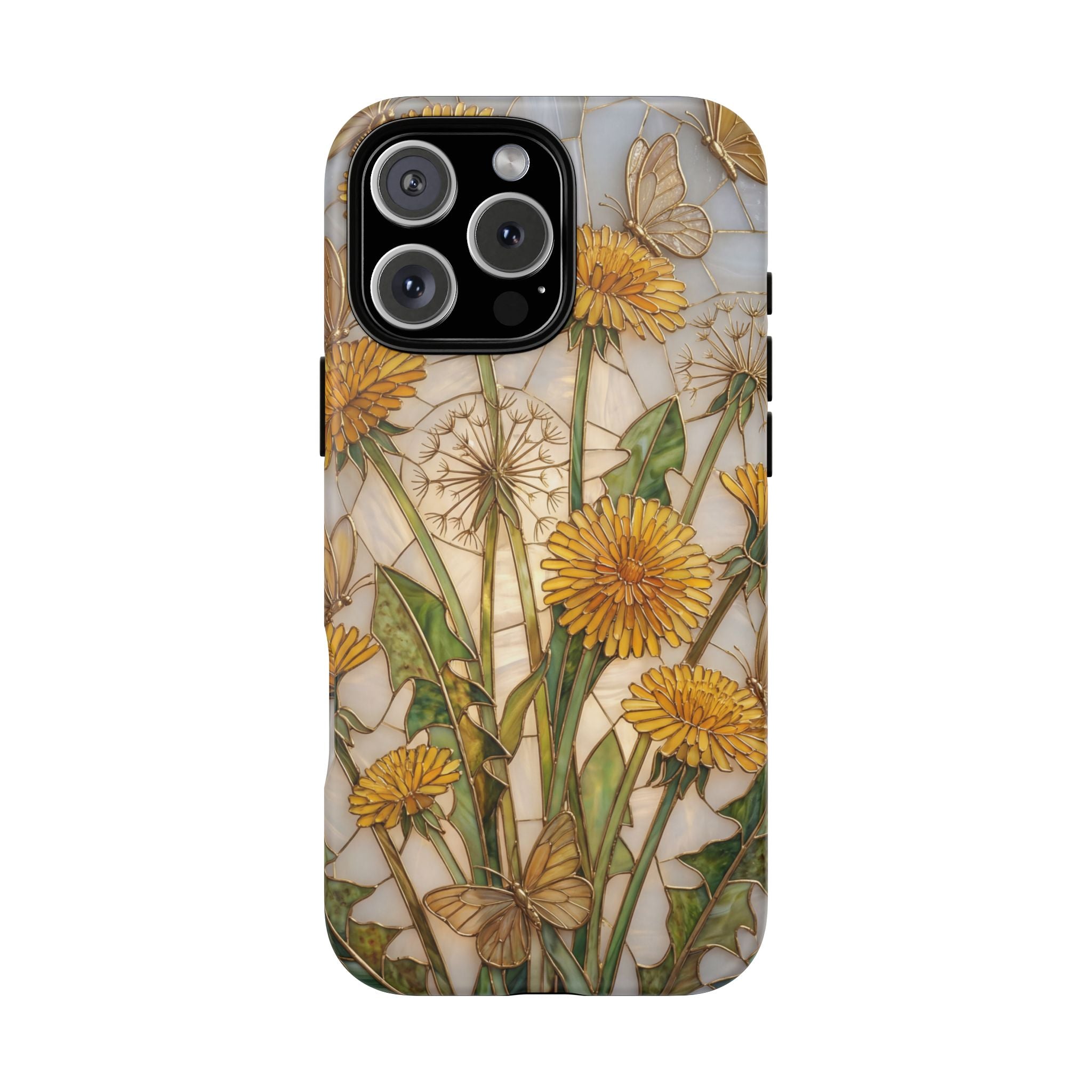 Dandelion Bouquet Tough iPhone Case — Floral Botanical Protective Cover
