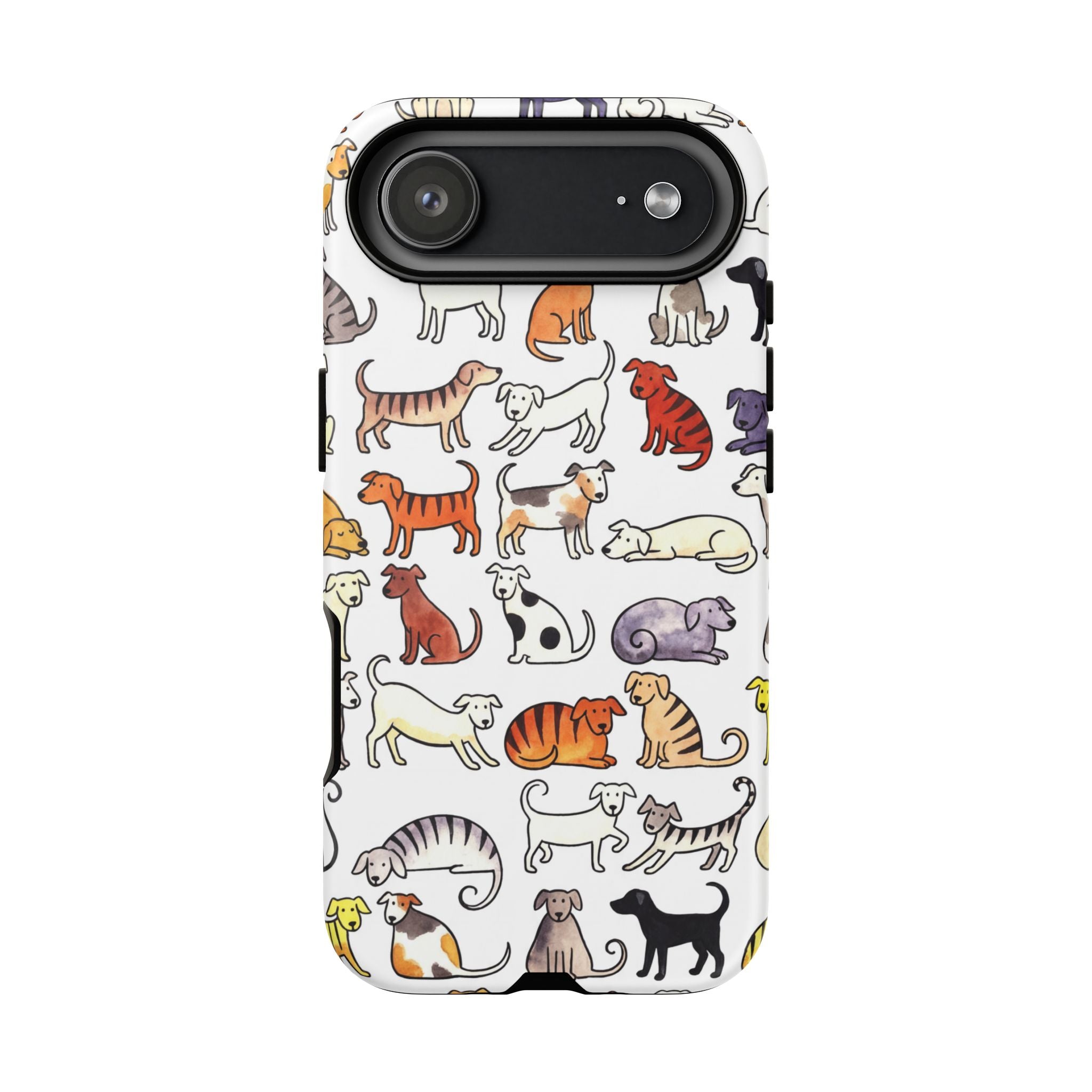 Dog Pattern iPhone Case | Cute Colourful Dogs