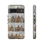 Winter Village Google Pixel Phone Case | Snowy Town Phone Case
