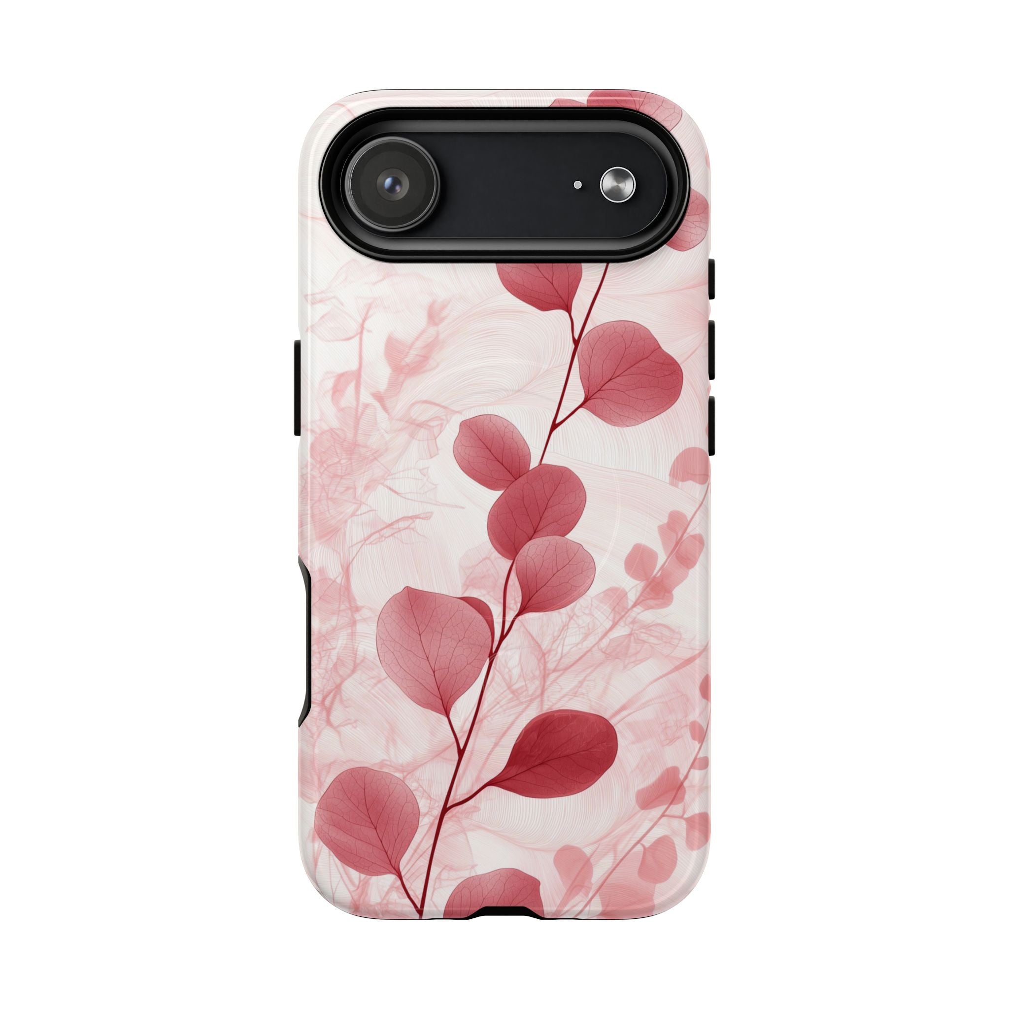 Pink Botanical Floral Eucalyptus MagSafe iPhone Case