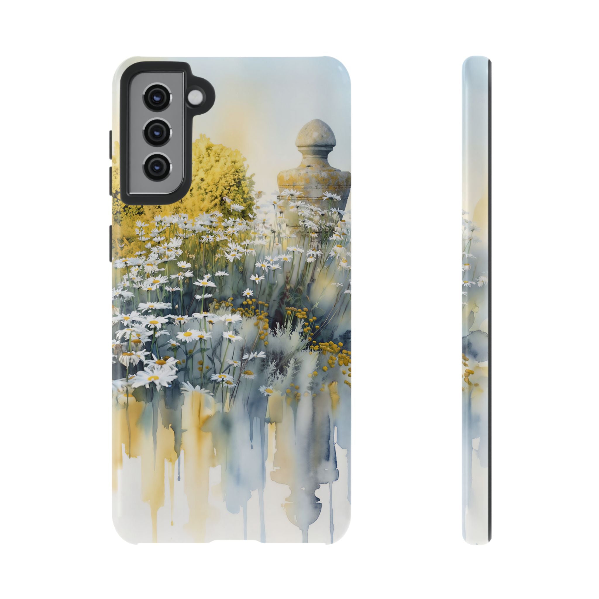 Watercolor Floral Daisy Garden Samsung Galaxy Phone Case