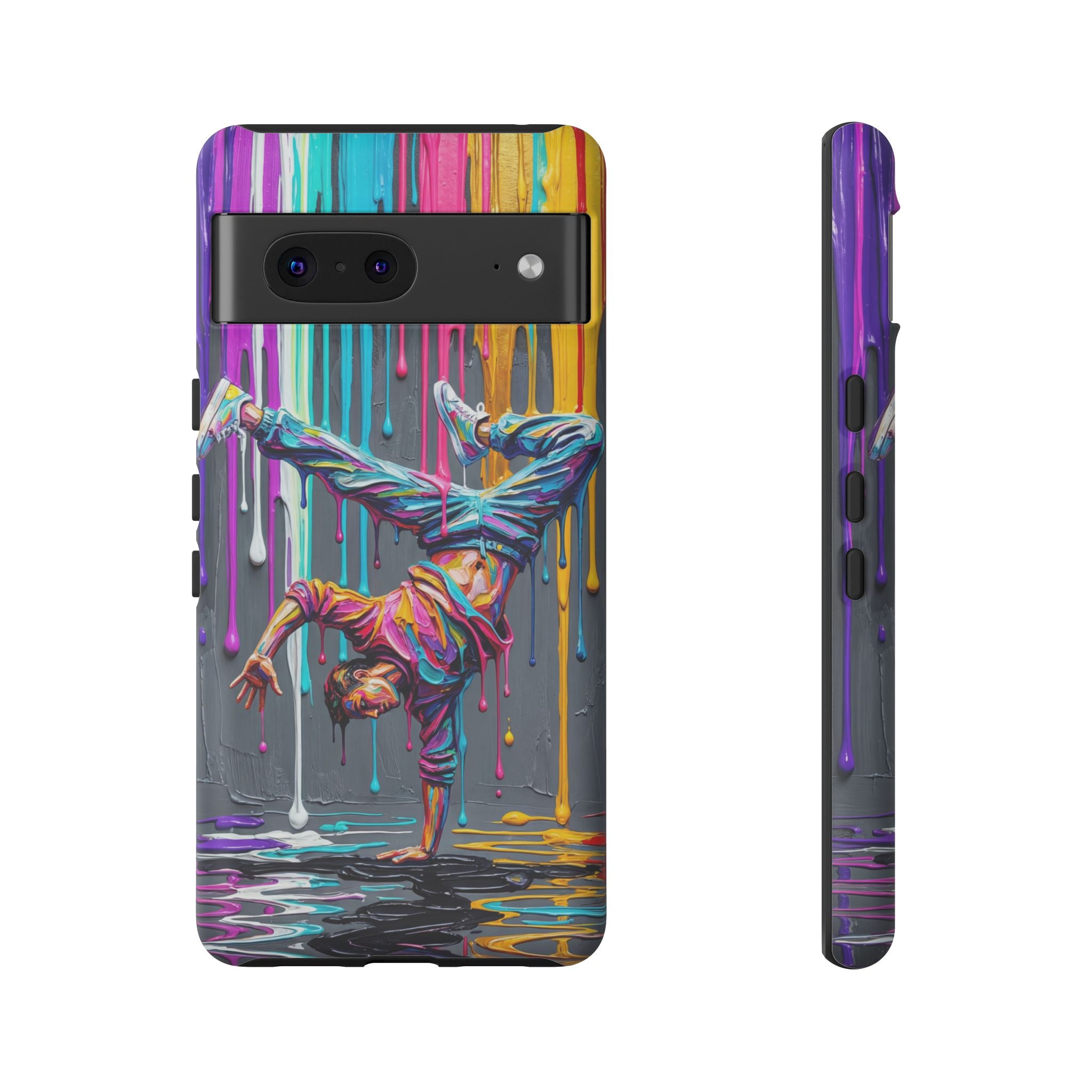 Colorful Breakdancer Graffiti Tough Google Pixel Phone Case