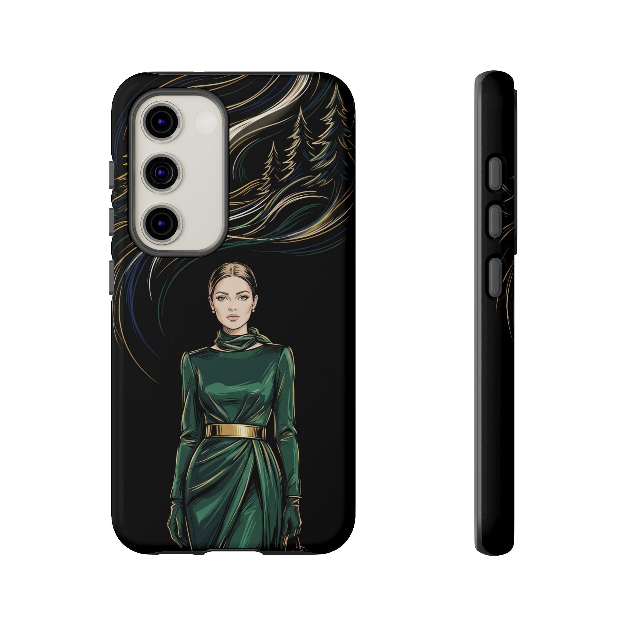 Elegant Forest Woman Samsung Galaxy Phone Case