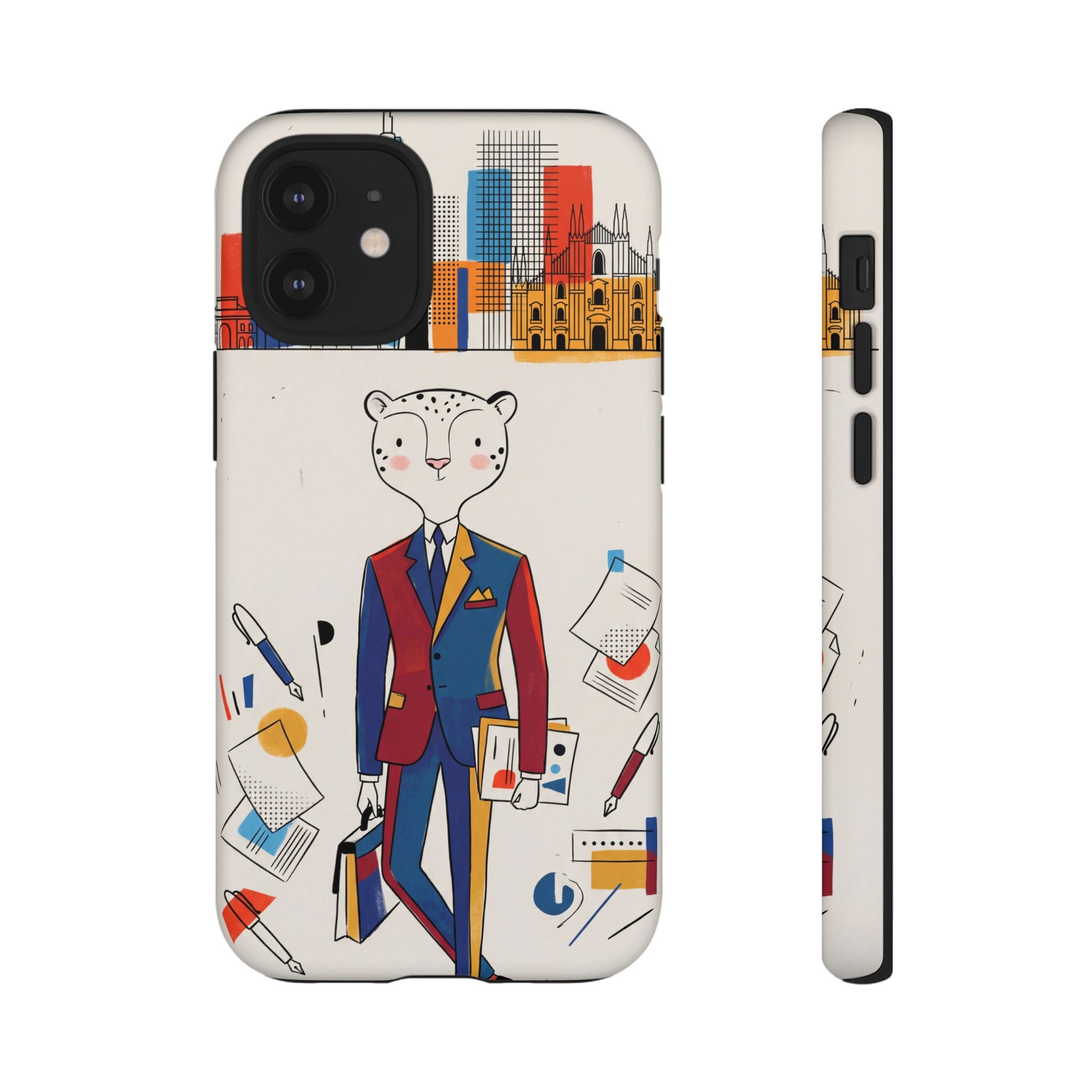 Leopard Executive Phone Case | Business Chic Illustrated