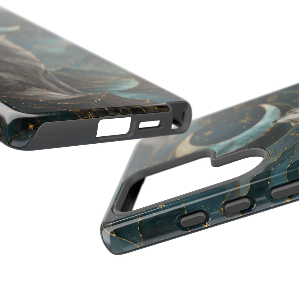 Wolf Moon Samsung Galaxy Phone Case | Celestial Wolf Phone Case