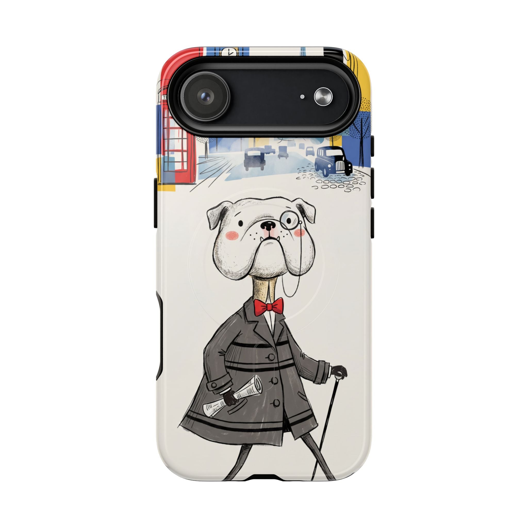 Vintage Dapper Gentleman Bulldog MagSafe iPhone Case