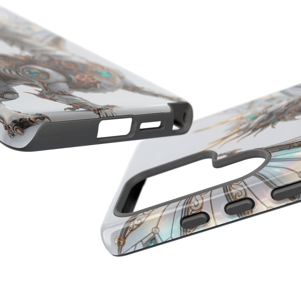 Custodia per Samsung Galaxy con drago meccanico Steampunk — Custodia protettiva Fantasy Armor