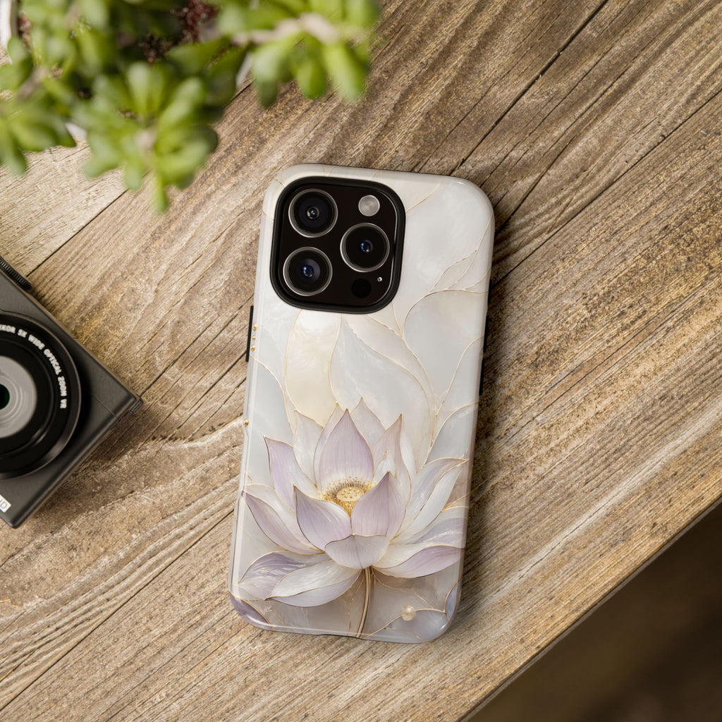 Lotus Flower iPhone Case | Pearl Lotus iPhone Case