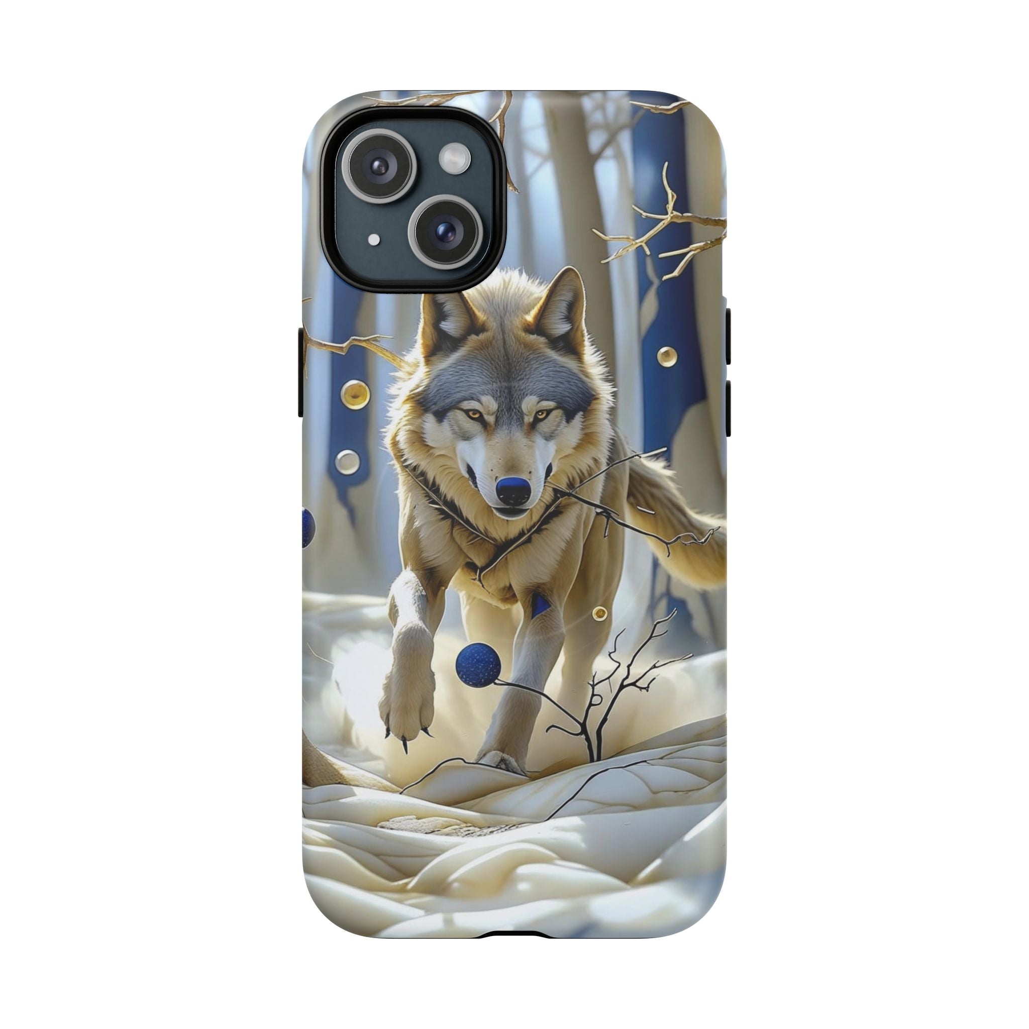 Wolf Running Tough MagSafe Protective iPhone Case