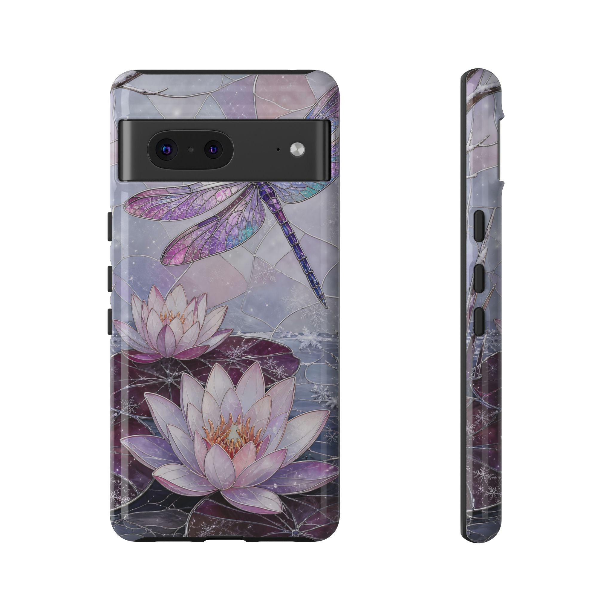 Dragonfly Google Pixel Phone Case | Lotus Flower Phone Case