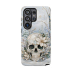 Gothic Skull Samsung Galaxy Phone Case | Winter Floral Phone Case