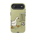 Funny Goose Soccer iPhone Case | Cute Sports Bird Cover
