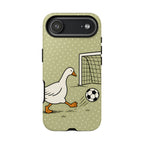 Funny Goose Soccer iPhone Case | Cute Sports Bird Cover