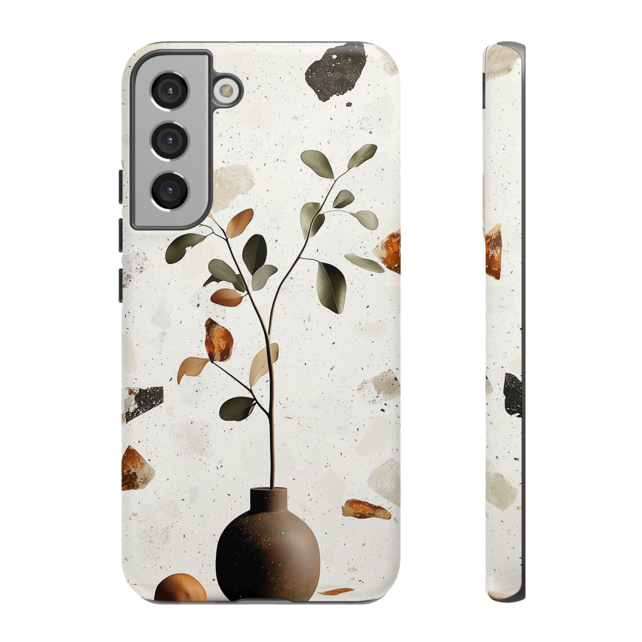 Floral Terrazzo Samsung Galaxy Case | Minimal Vase Botanical