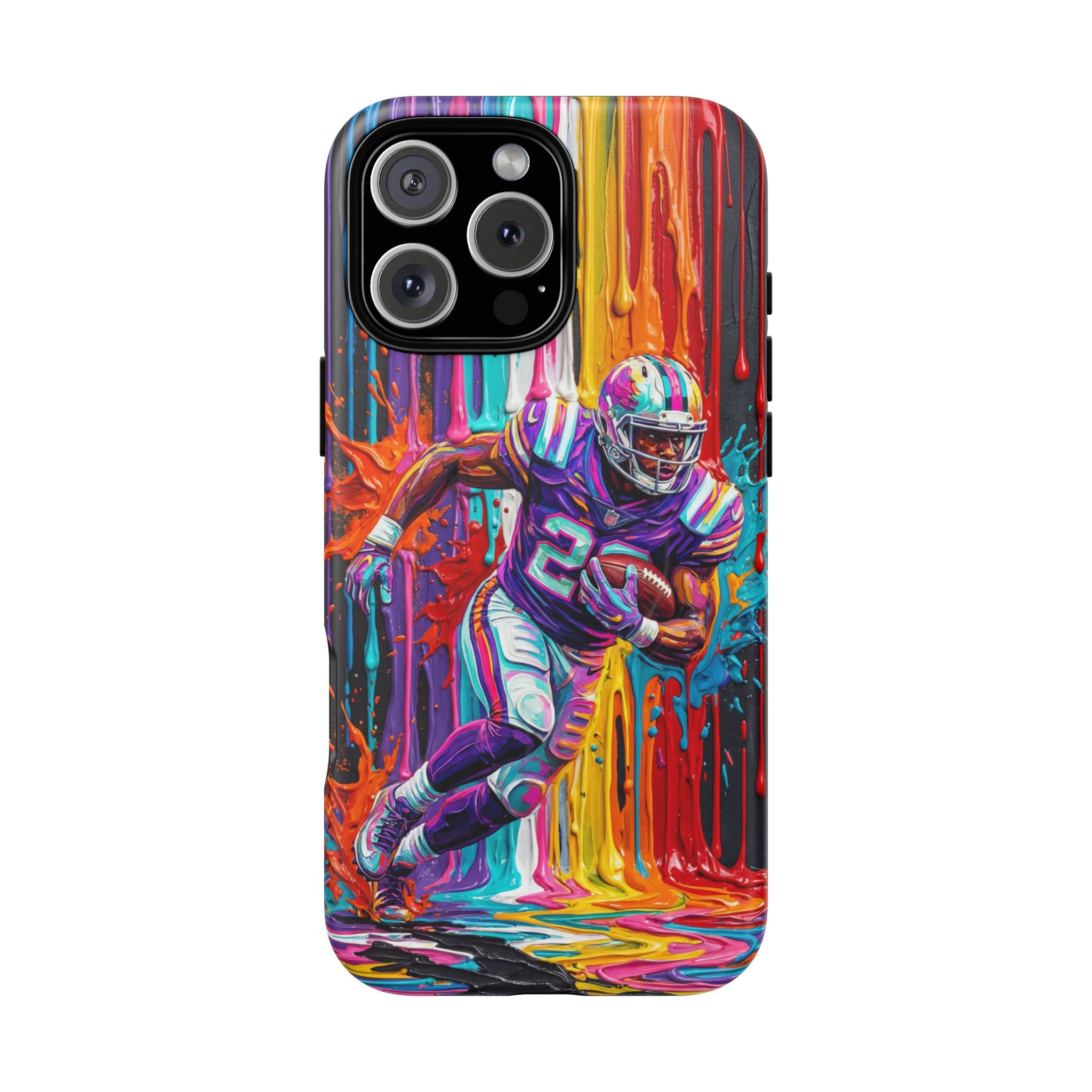 Vibrant American Football Runner MagSafe iPhone Case