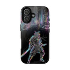 Neon Samurai MagSafe iPhone Case | Cyberpunk City Armor
