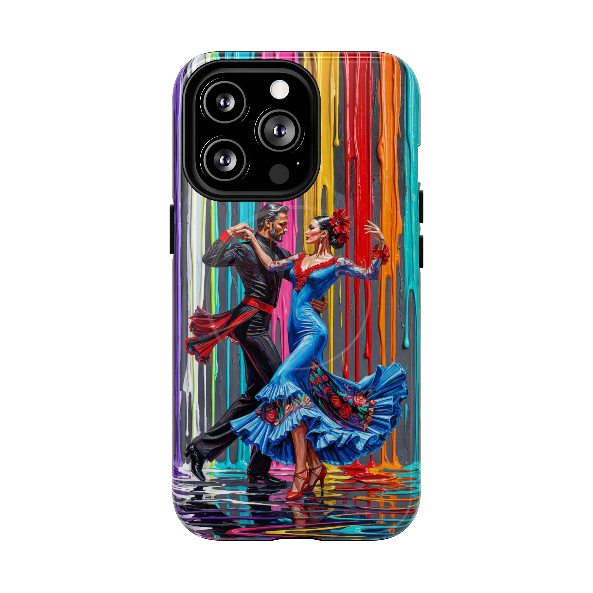 Colorful Tango MagSafe iPhone Case | Vibrant Dancing Couple Art Protection