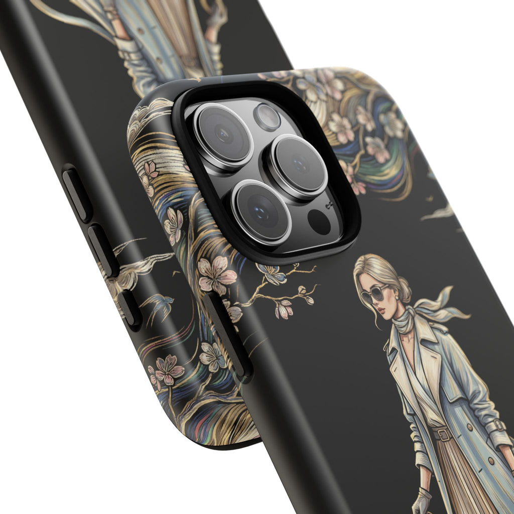 Vintage Chic iPhone Case | Stylish Woman Illustration