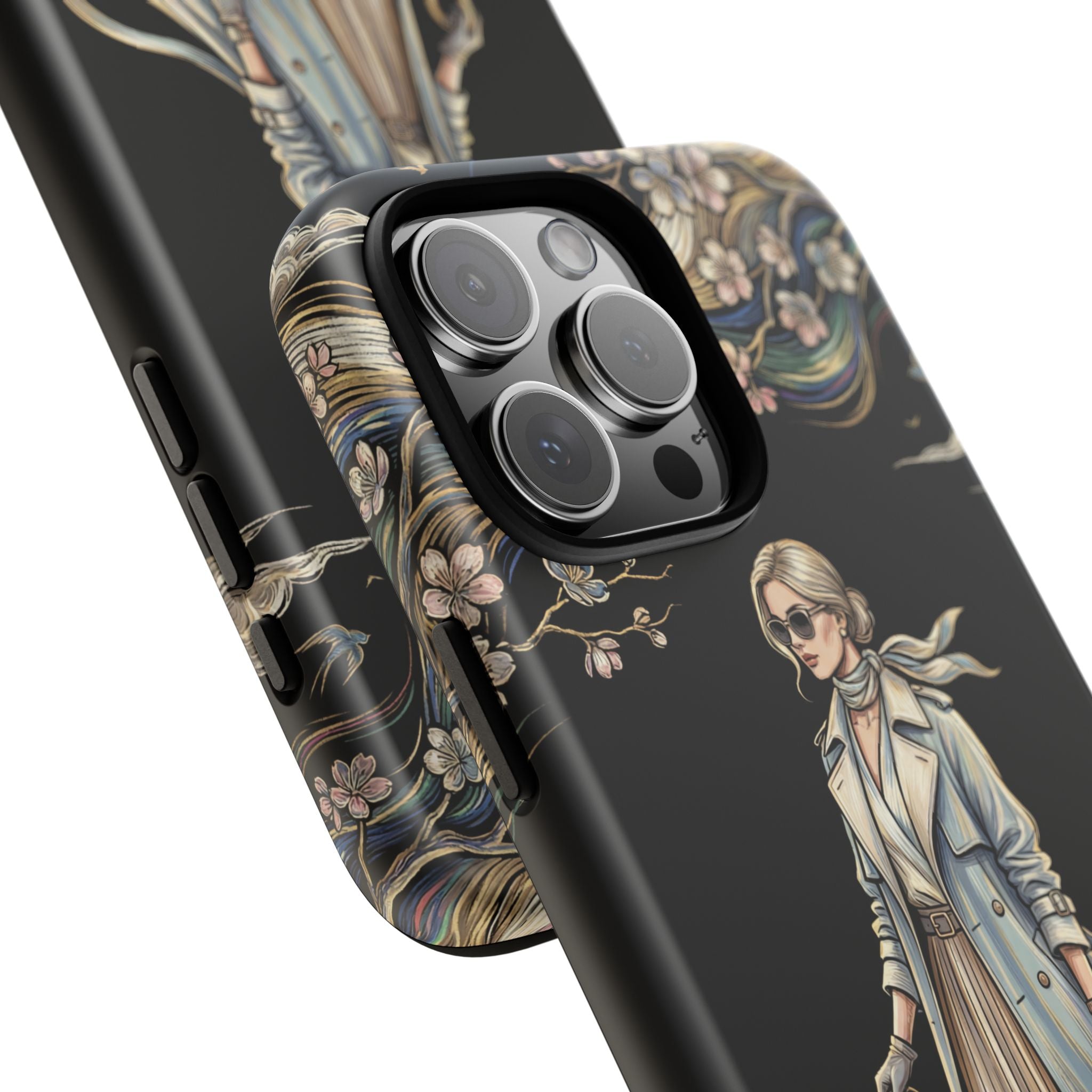 Vintage Chic iPhone Case | Stylish Woman Illustration