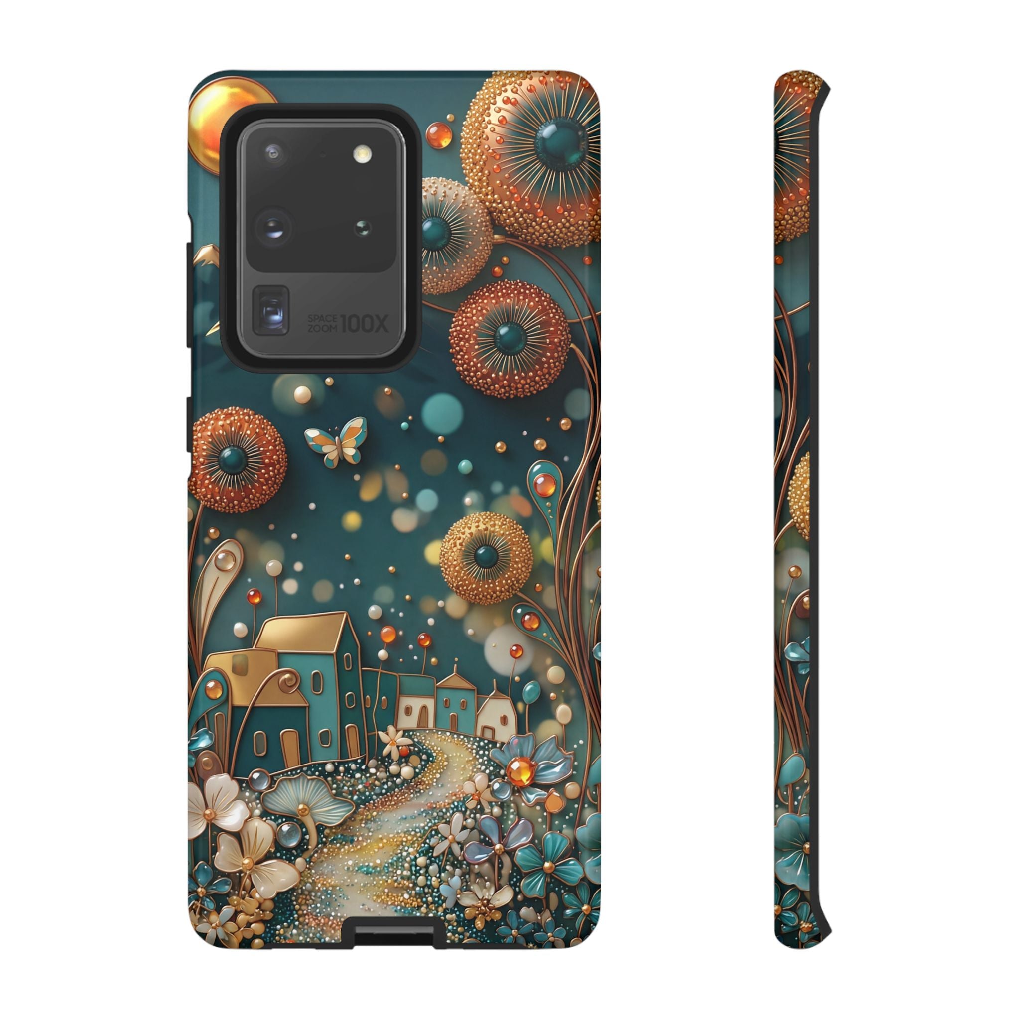 Whimsical Night Village Samsung Galaxy Case