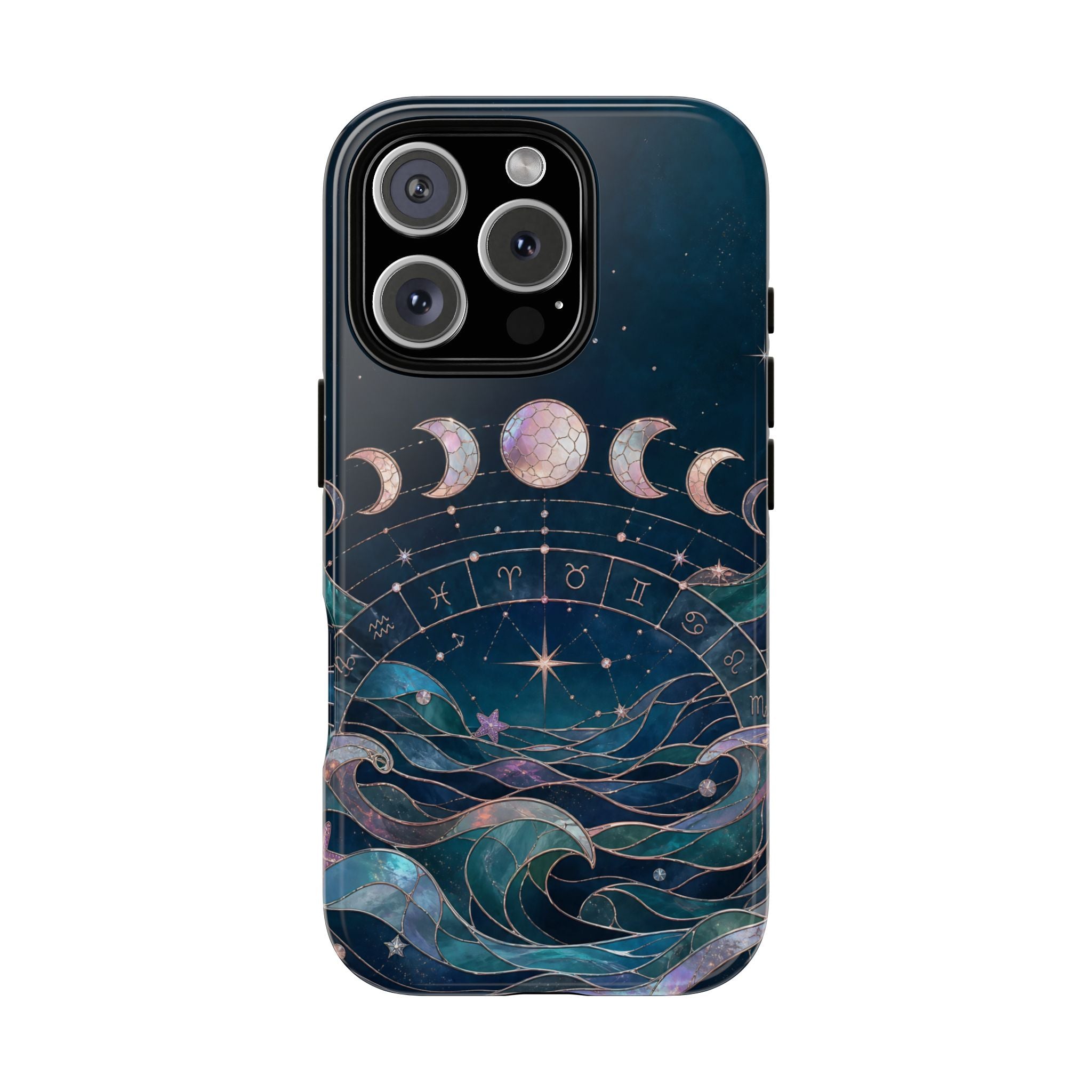 Celestial Zodiac Wheel iPhone Case | Moon Phase iPhone Case