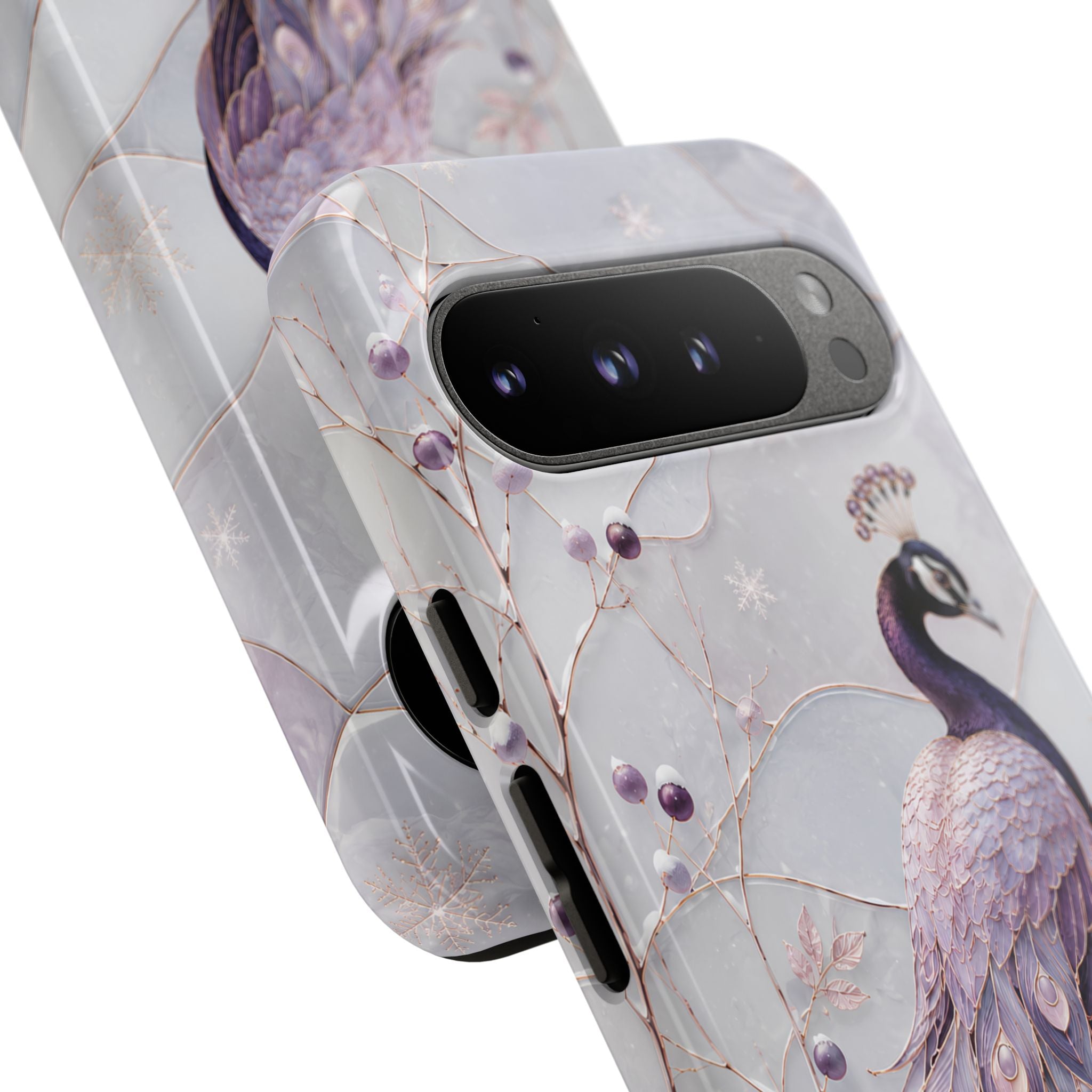 Peacock Google Pixel Phone Case | Lavender Peacock Phone Case