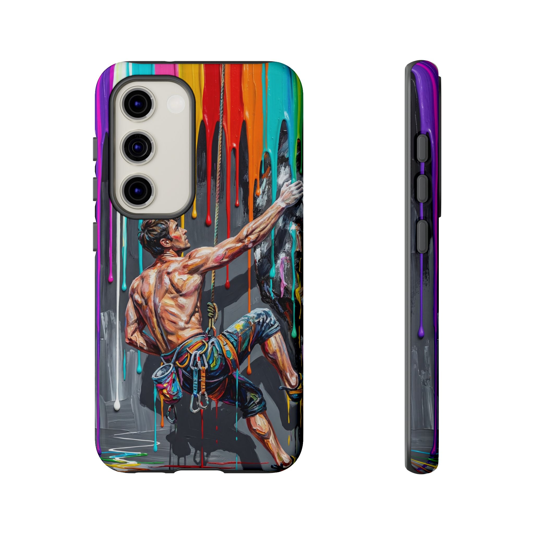 Colourful Rock Climber Art Protective Samsung Galaxy Phone Case