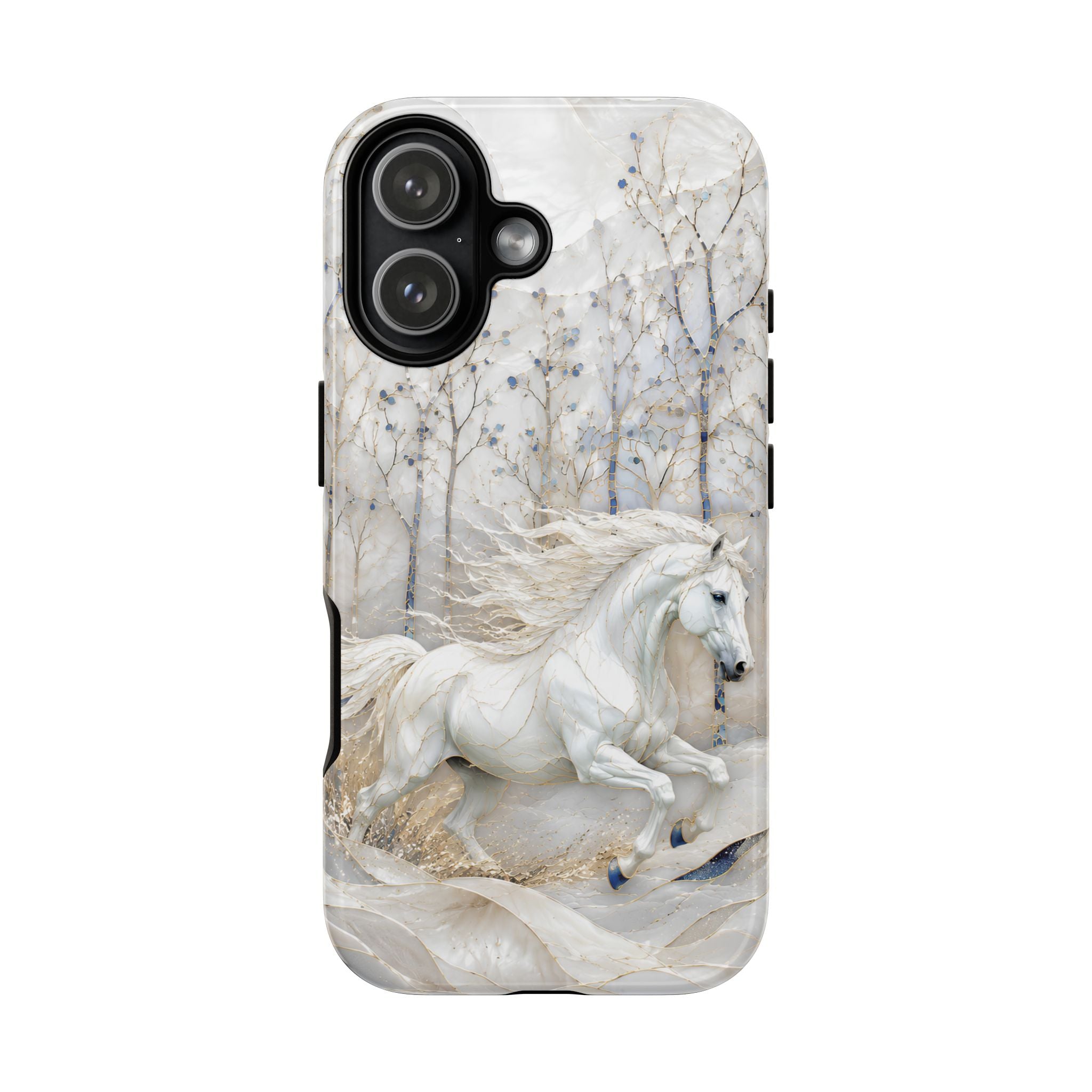 White Horse iPhone Case | Winter Forest iPhone Case