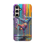 Colorful Breakdancer Graffiti Tough Samsung Galaxy Phone Case