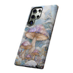 Iridescent Mushroom Illustration Samsung Galaxy Phone Case | Protective Hard Case