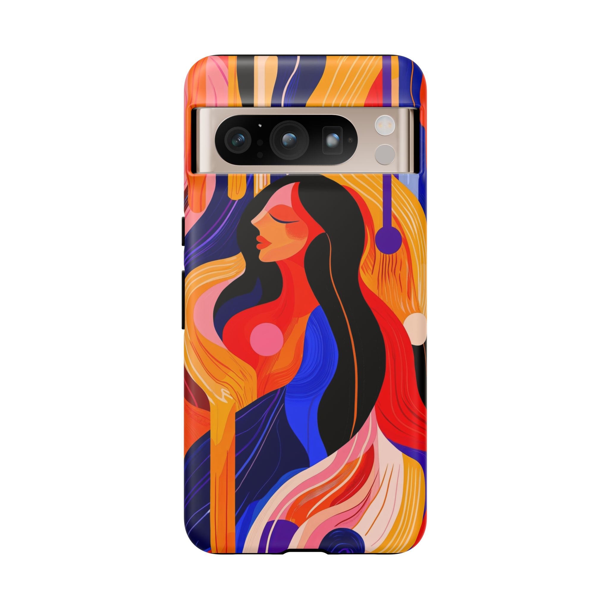Abstract Colourful Woman Google Pixel Tough Case | Vibrant Artistic