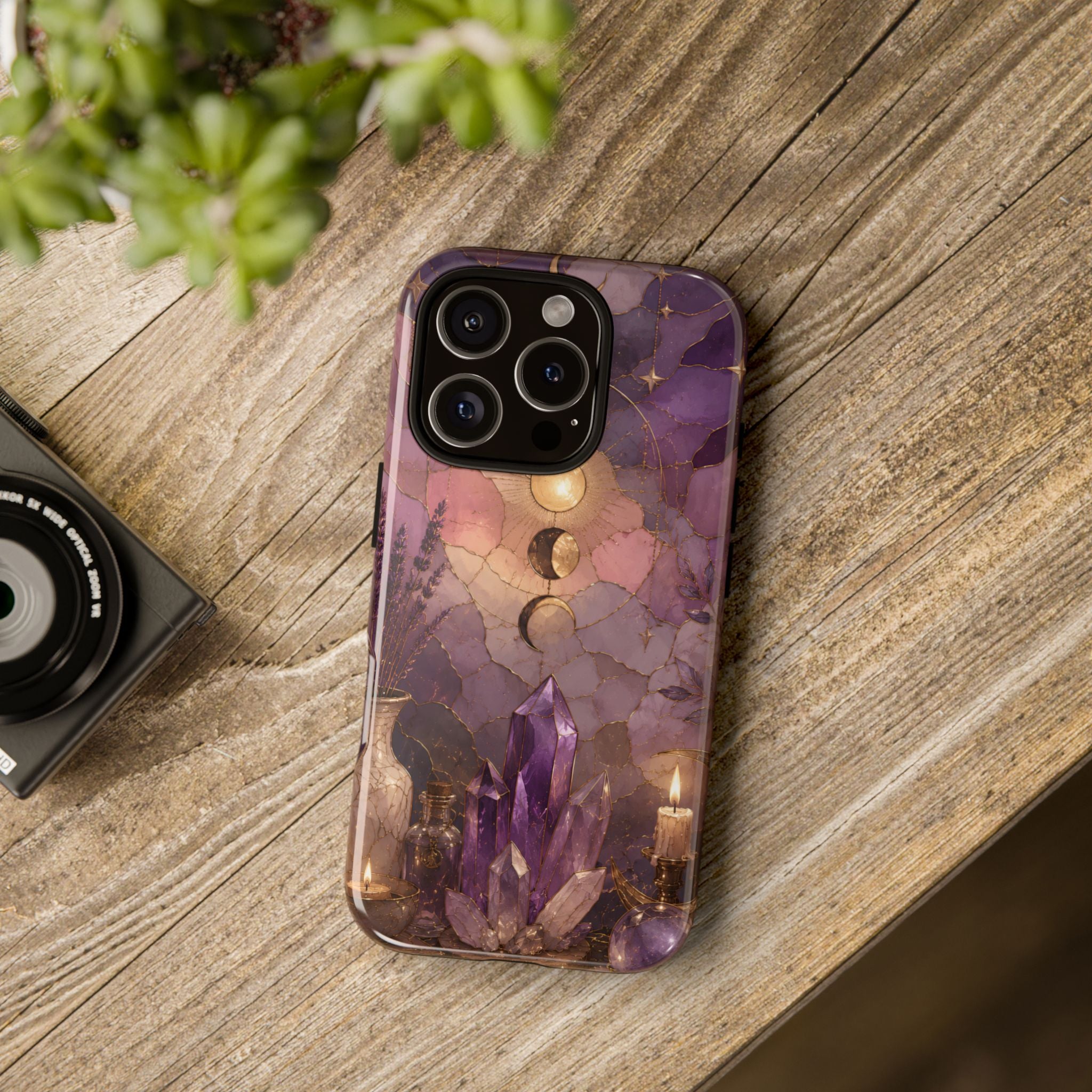 Crystal Moon iPhase Phone Case | Witchy Floral iPhone Case