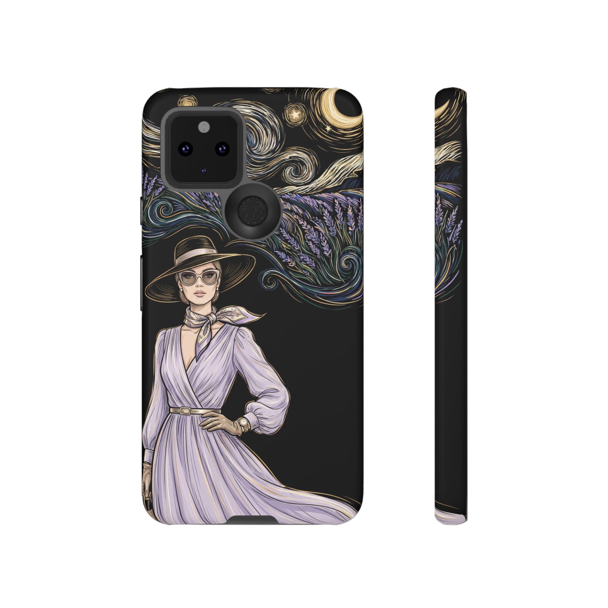 Starry Night Lavender Woman Google Pixel Phone Case | Artistic Protective Tough Case