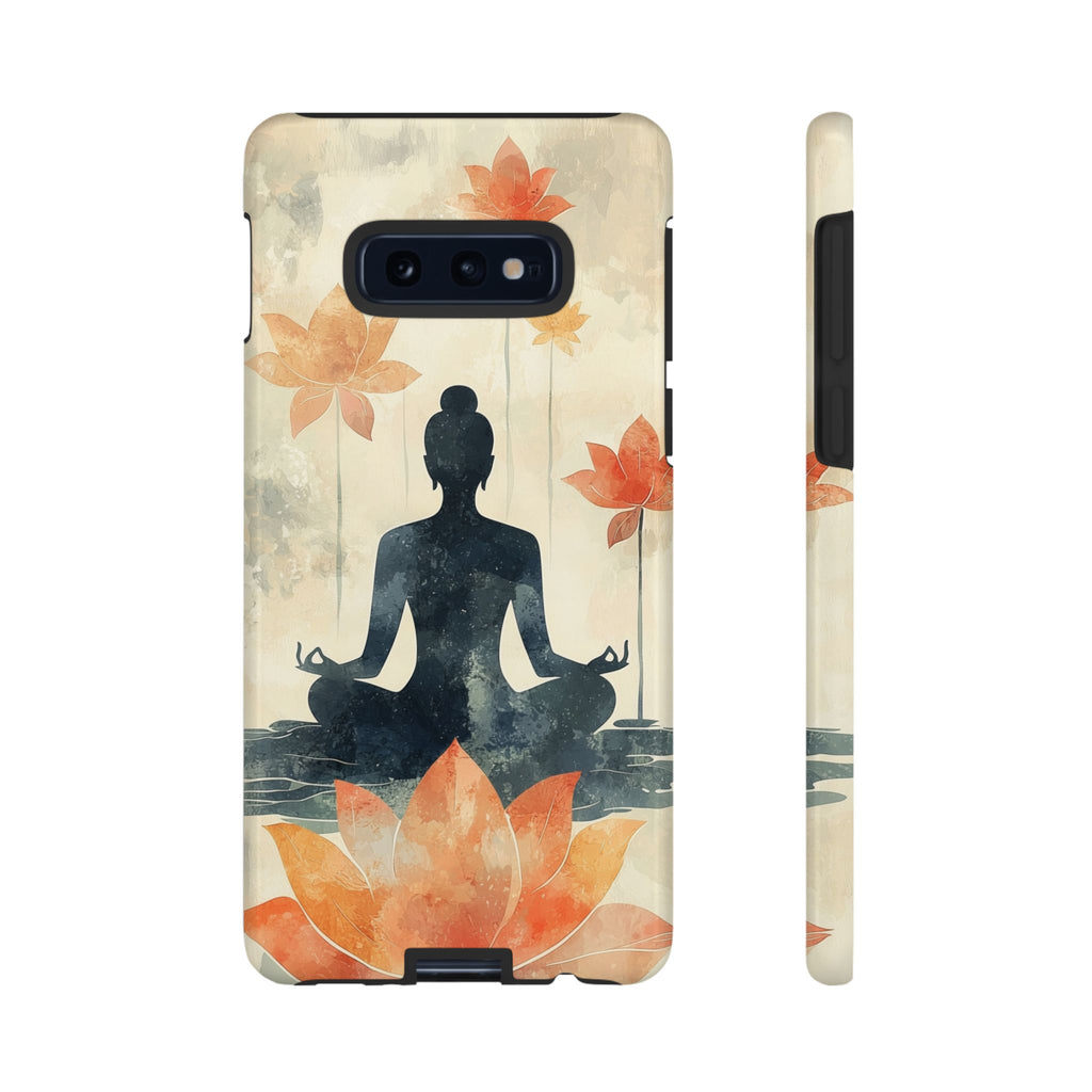 Yoga Lotus Samsung Galaxy Case | Meditative Silhouette