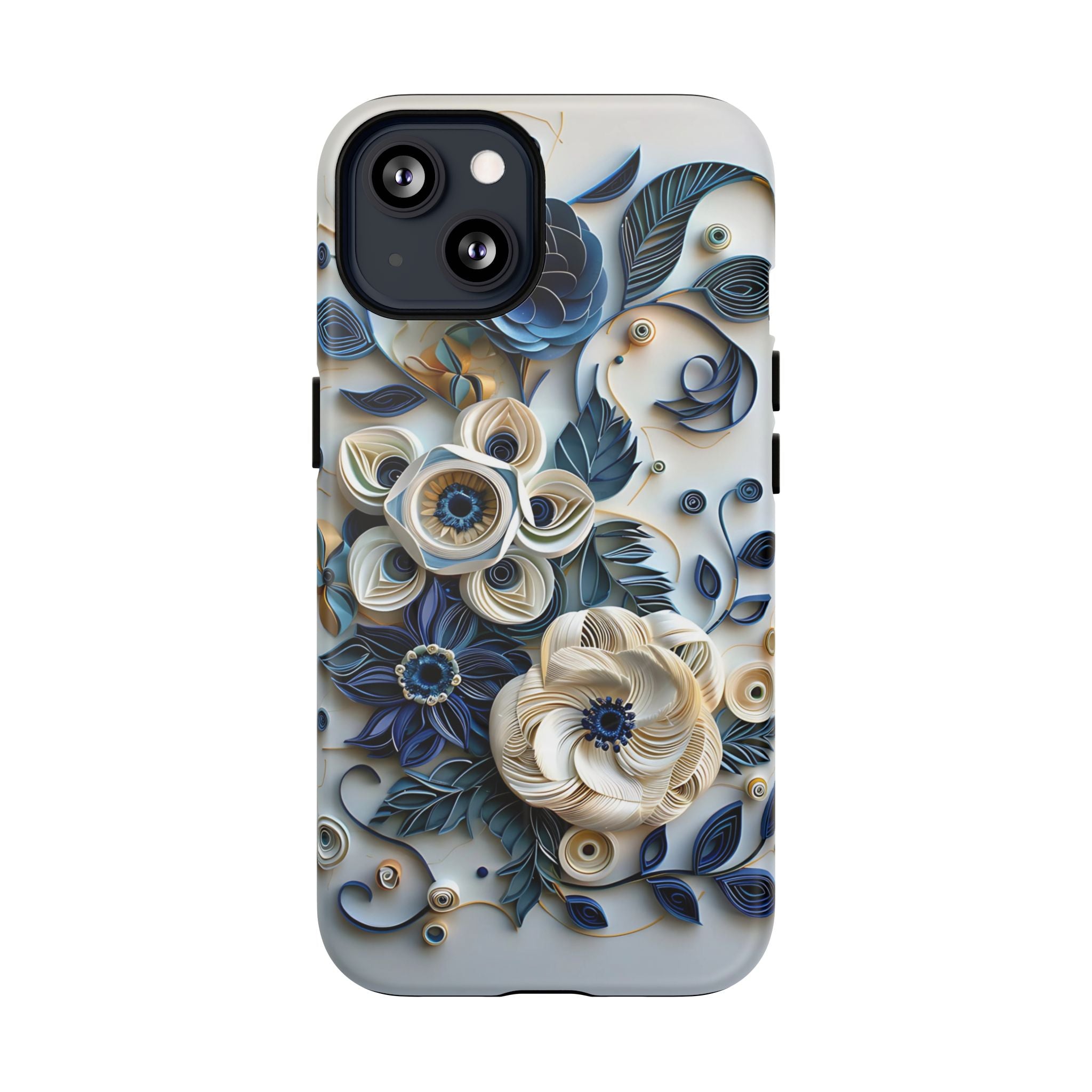 Floral Quilled Art Tough MagSafe Phone Case