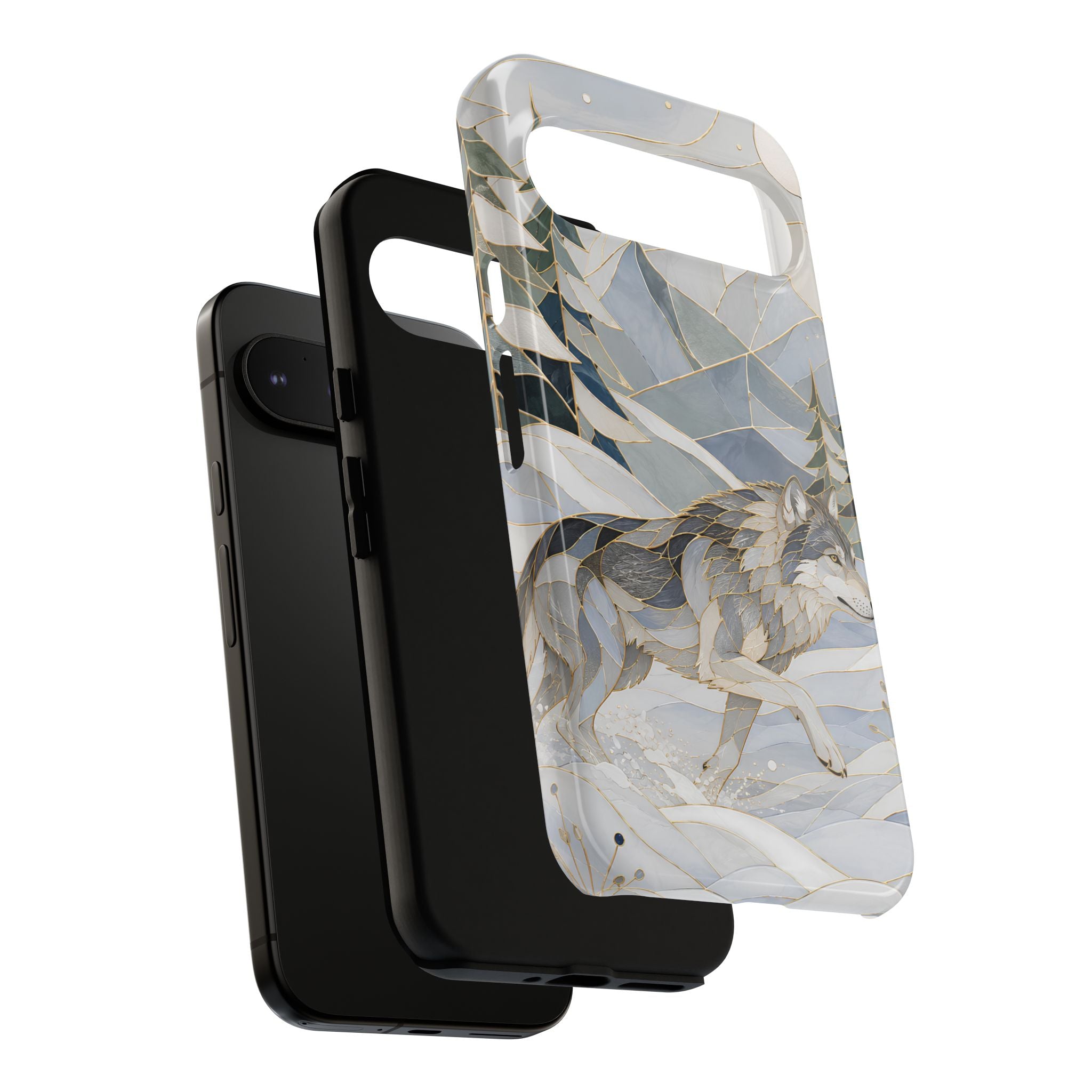Winter Wolf Google Pixel Phone Case | Mountain Forest Phone Case