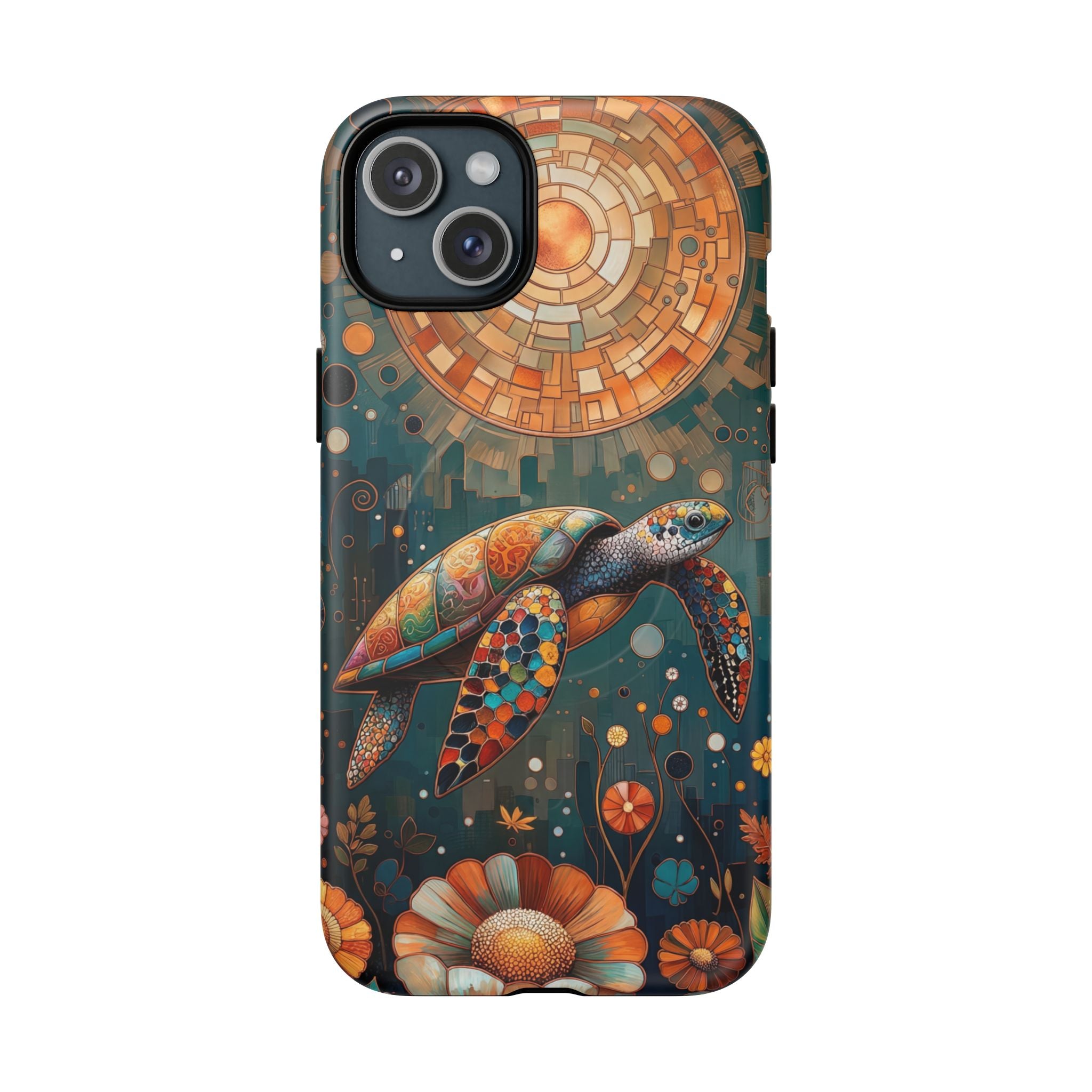 Custodia MagSafe per iPhone a forma di tartaruga marina
