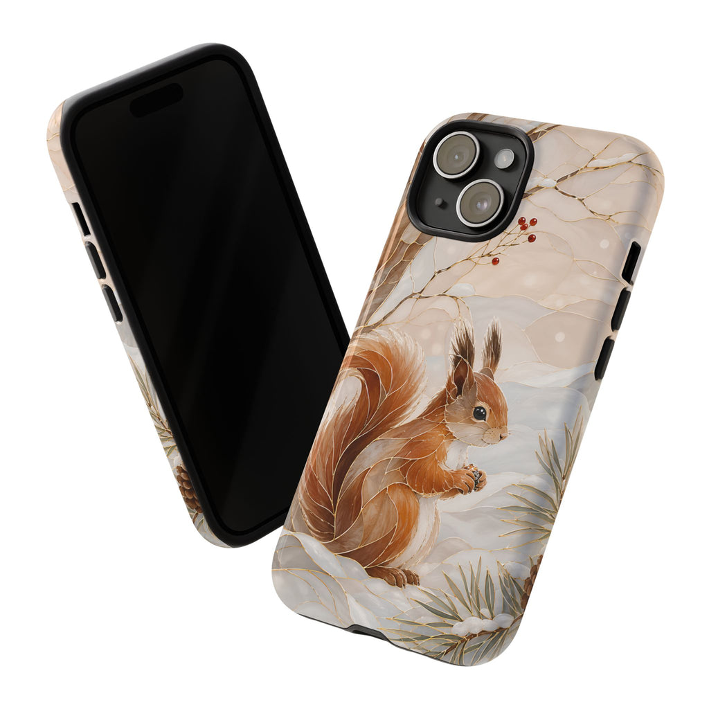 Squirrel iPhone Case | Winter Woodland iPhone Case