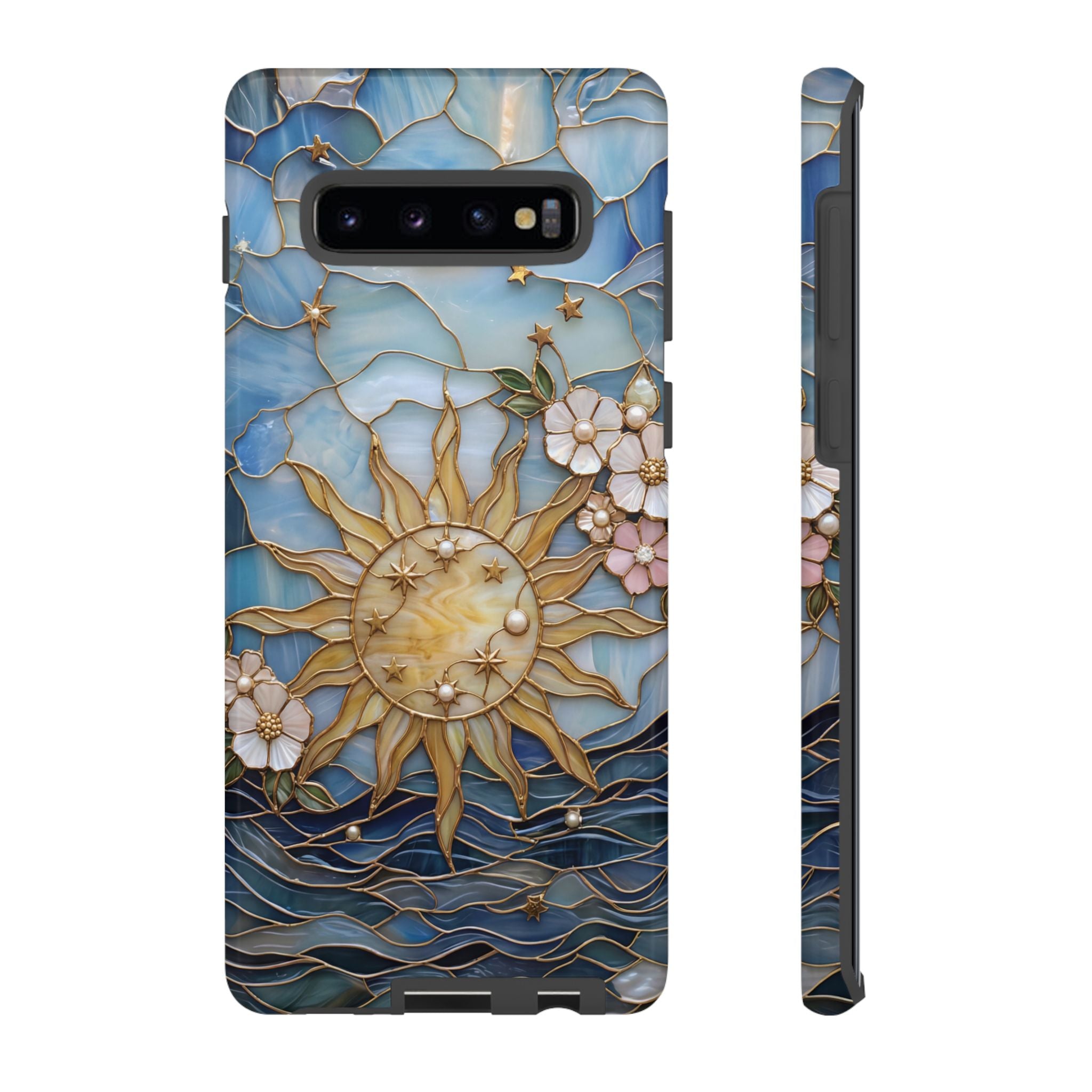 Stained Glass Floral Sun & Sea Tough Samsung Galaxy Case