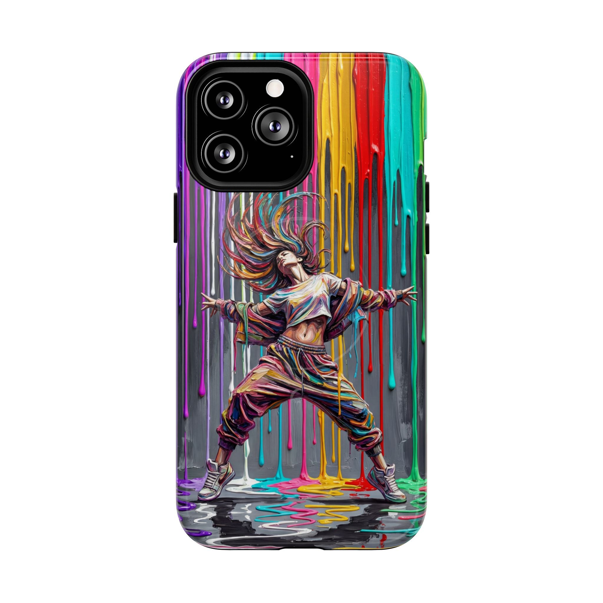 MagSafe iPhone Case | Colorful Street Dance Drip Design
