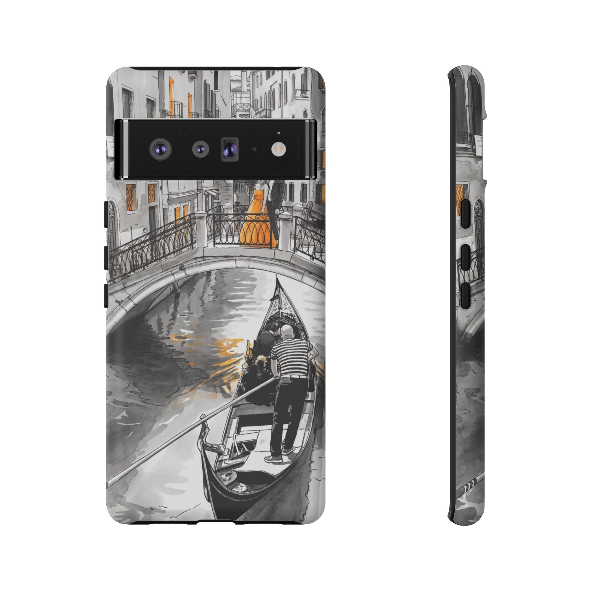 Venice Gondola Google Pixel Case | Romantic Canal Scene Protective Case