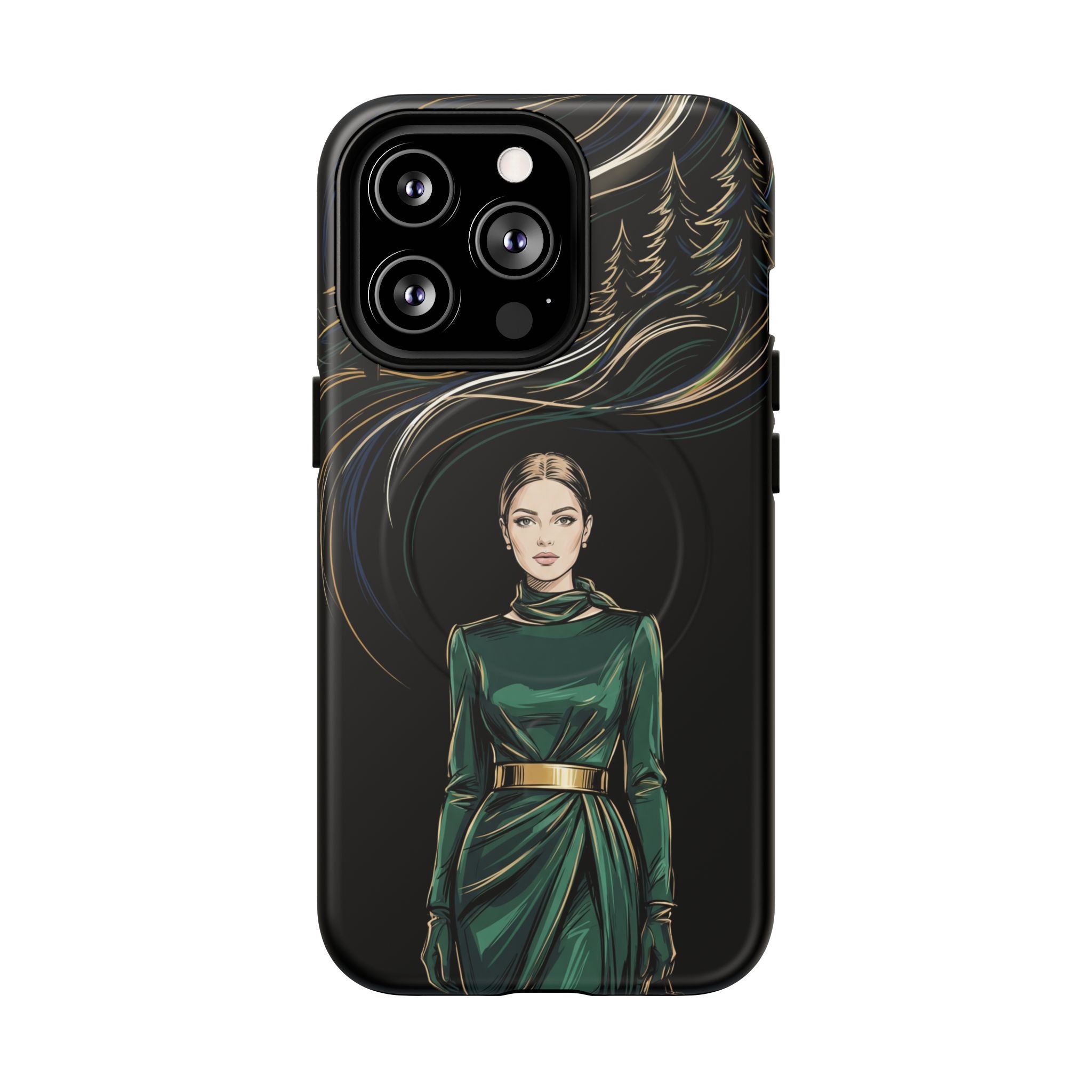 Elegant Forest Woman MagSafe iPhone Case