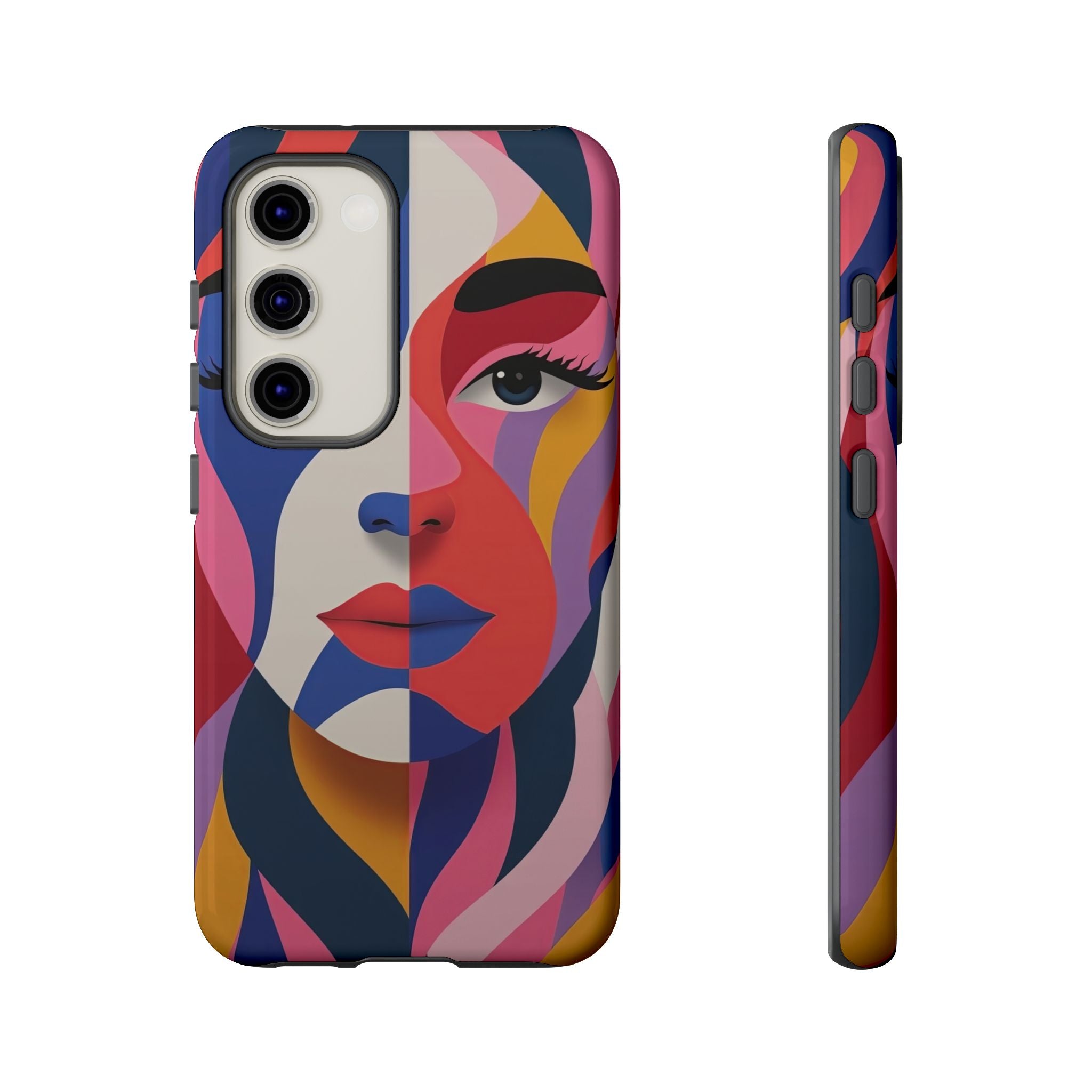Abstract Colourful Face Samsung Galaxy Case | Vibrant Pop Art