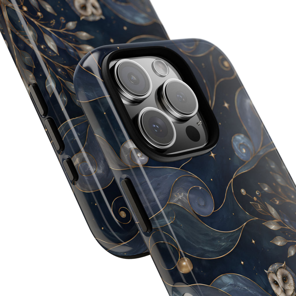 Barn Owl iPhone Case | Midnight Forest Art Cover
