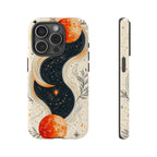 Astrology Galaxy iPhone Case | Red Moon Celestial