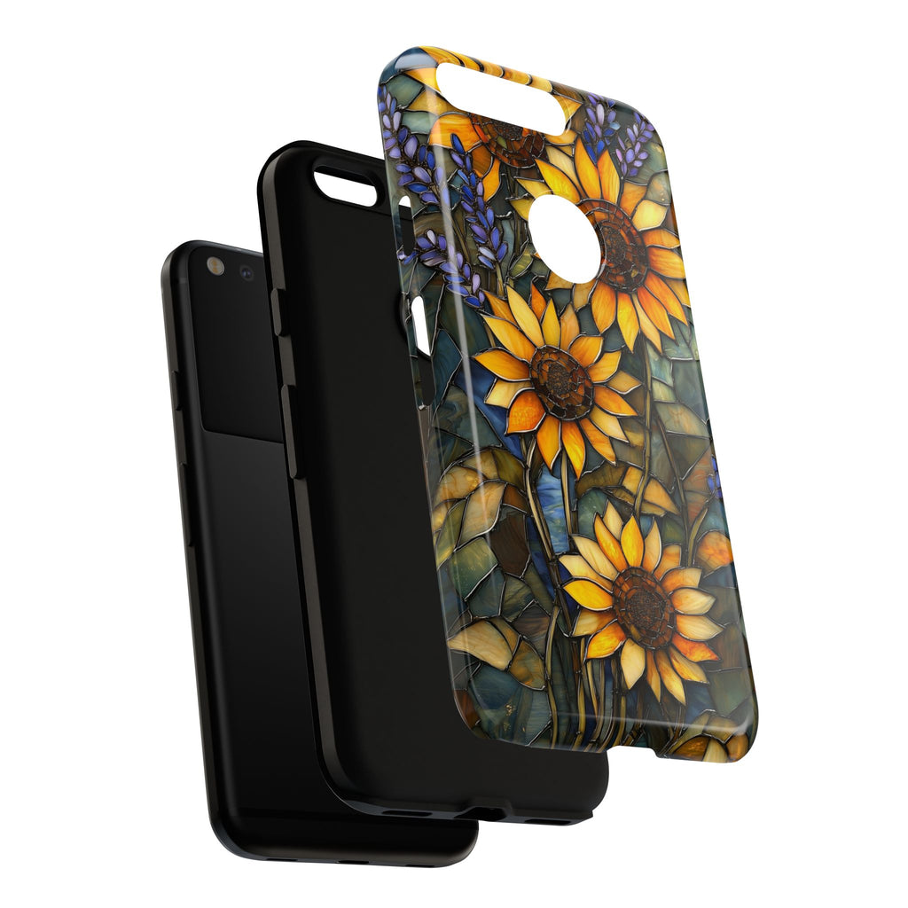 Sunflower Stained Glass Tough Google Pixel Case