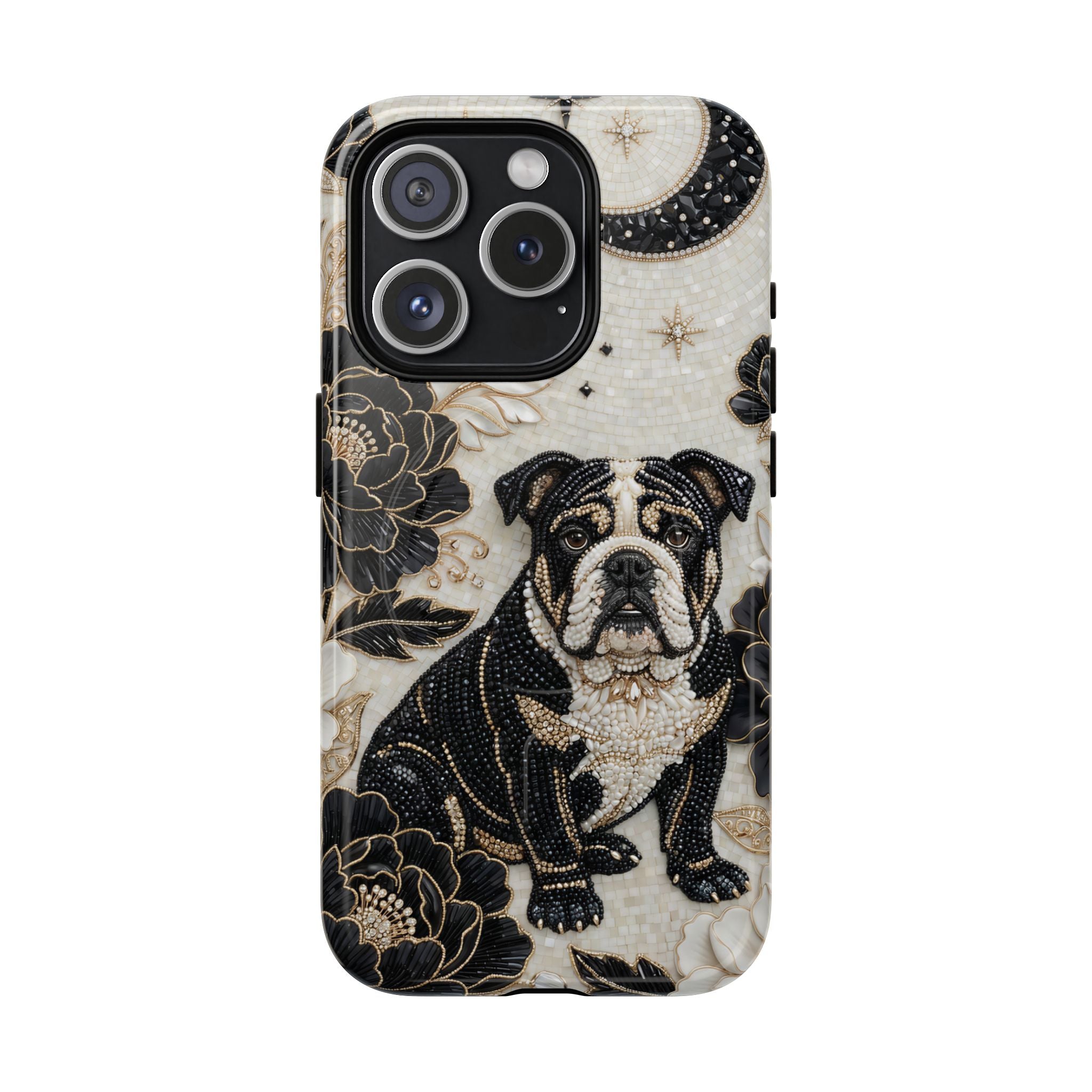 Bulldog Floral MagSafe iPhone Case — Moon & Peony Protective Case